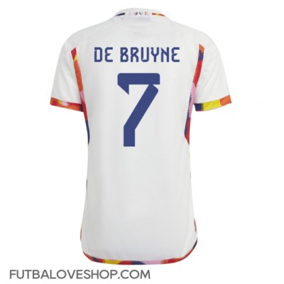 Dres Belgicko Kevin De Bruyne #7 Preč MS 2022 Krátky Rukáv